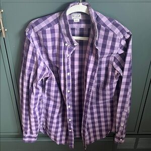 J. Crew Lavender Plaid Men's Shirt